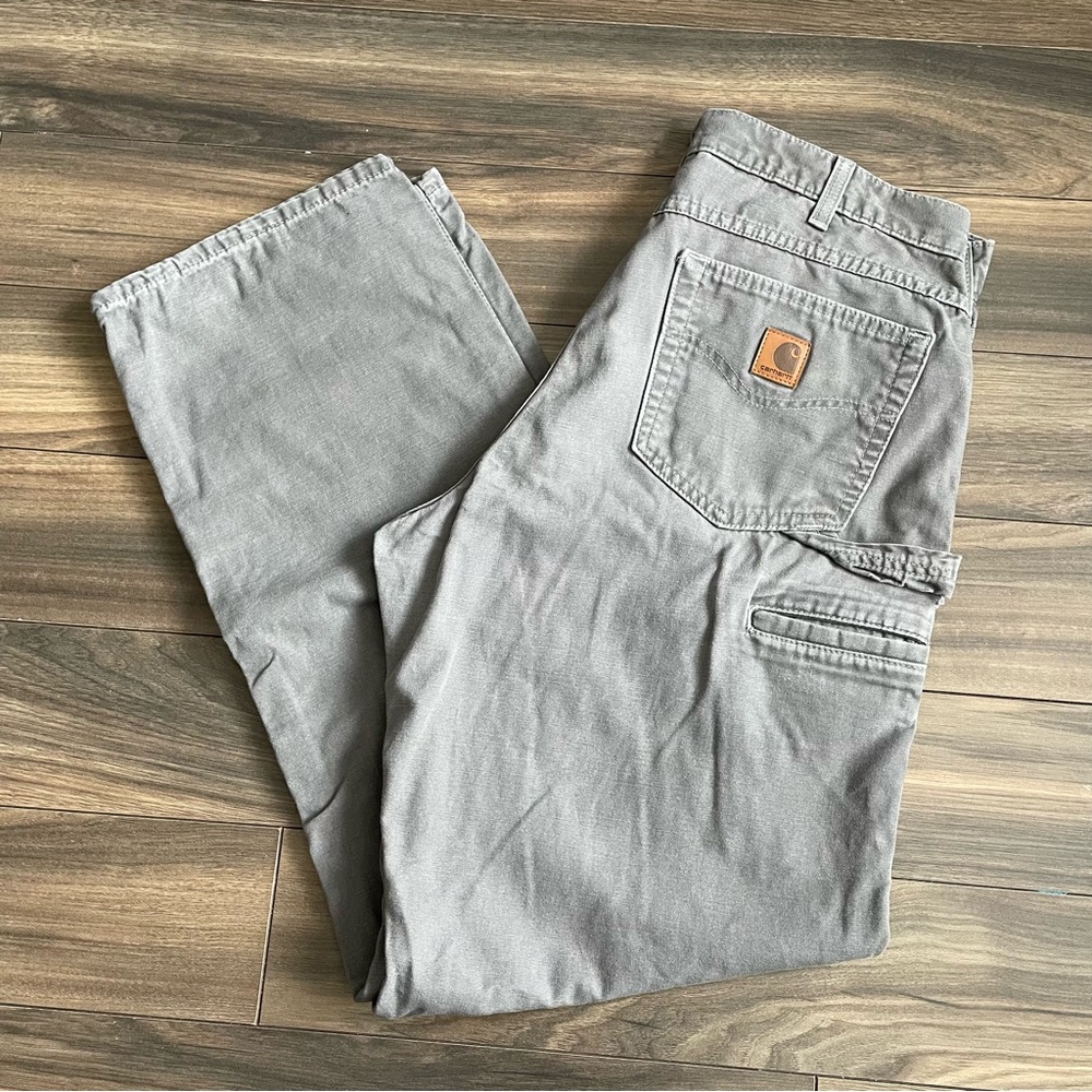 Carhartt Men’s Loose-Fit Washed Duck Utility Work Pants 34x34